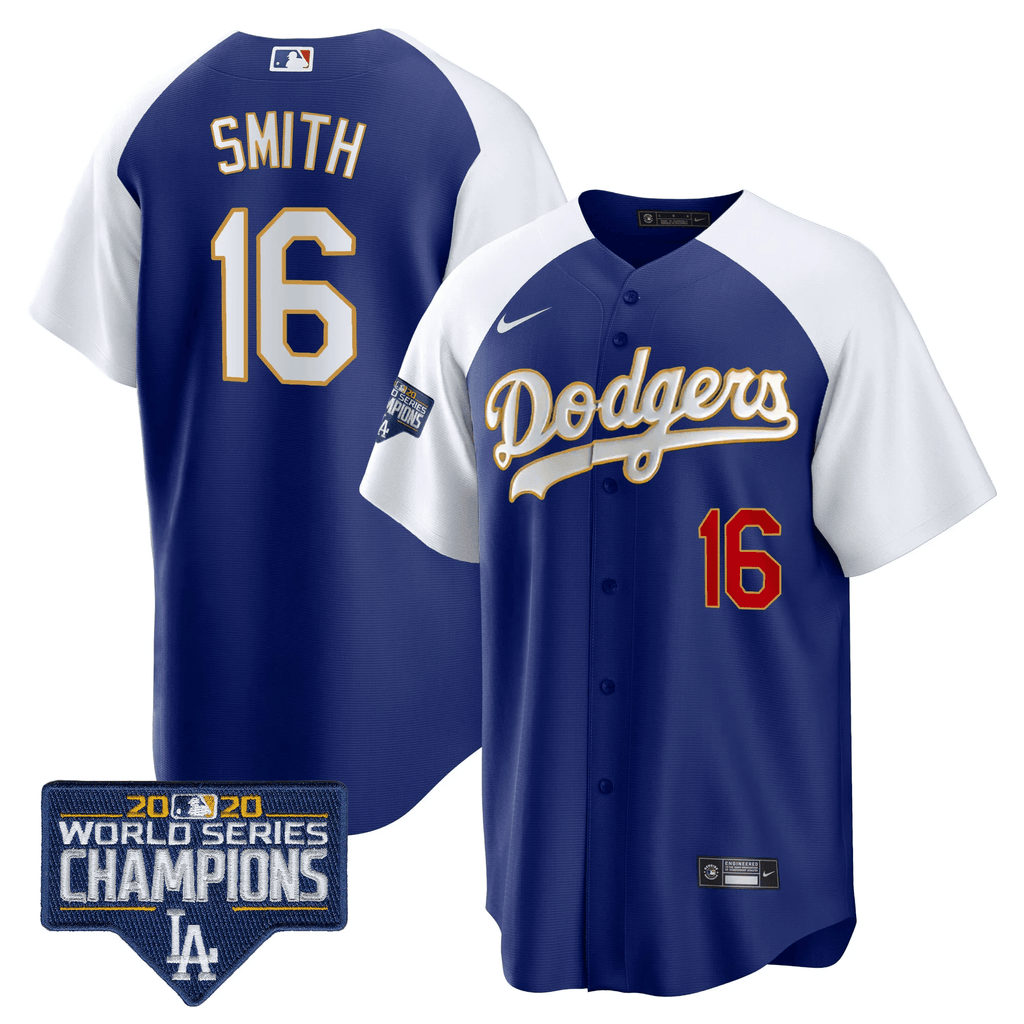 Men’s World Series Champions Patch Cool Base Gold Trim Jersey