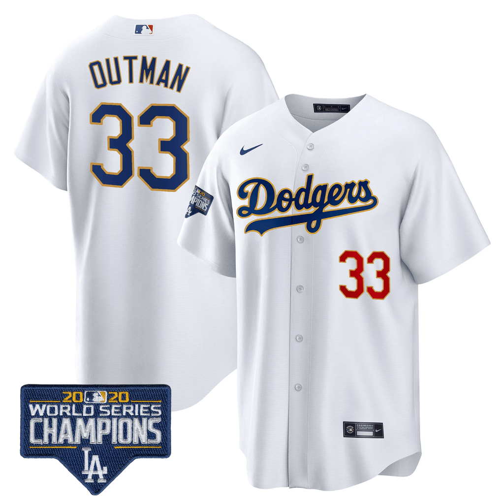 Men’s World Series Champions Patch Cool Base Gold Trim Jersey