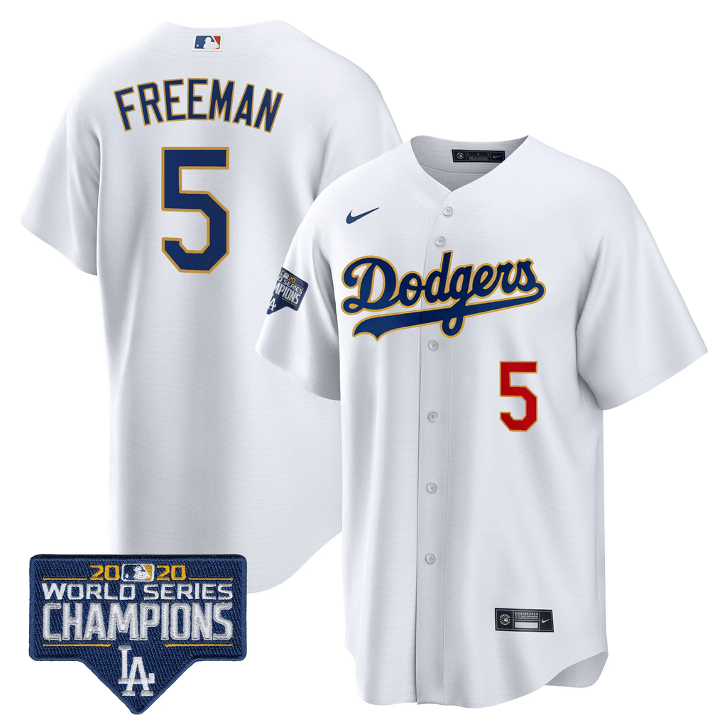 Men’s World Series Champions Patch Cool Base Gold Trim Jersey