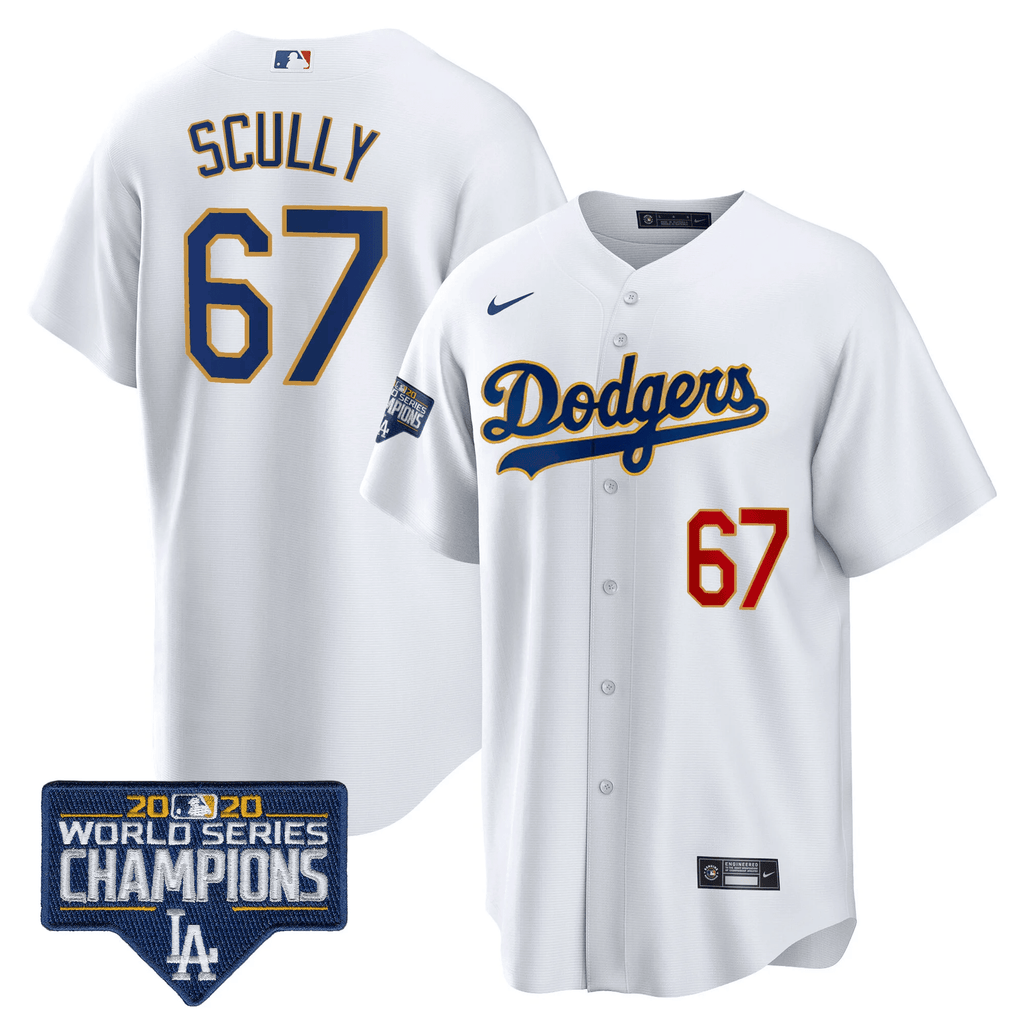 Men’s World Series Champions Patch Cool Base Gold Trim Jersey
