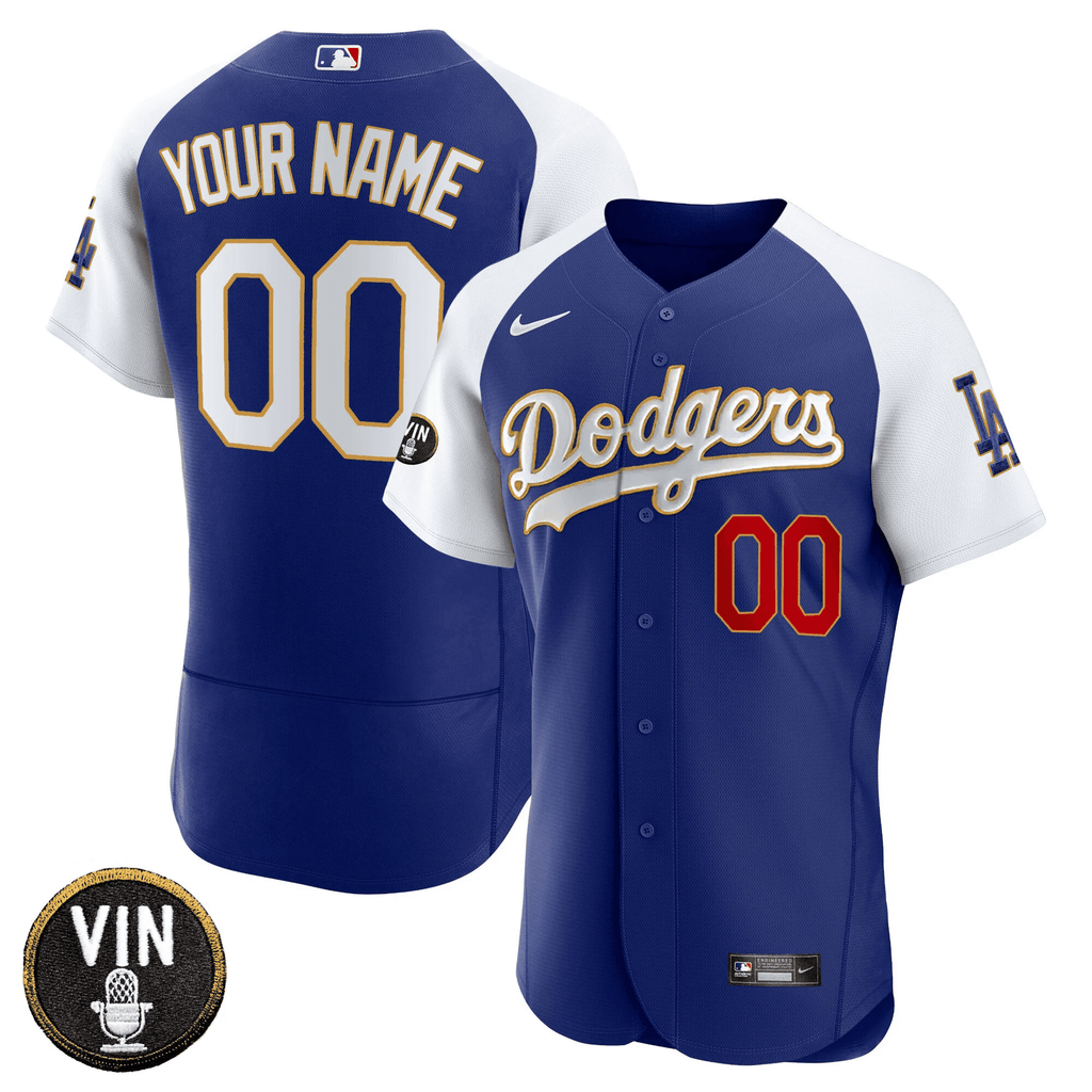 Vin Scully Patch Flex Base Custom Jersey