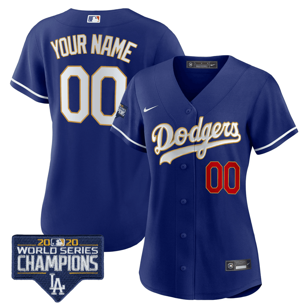 World Series Champions Patch Flex Base Custom Jersey