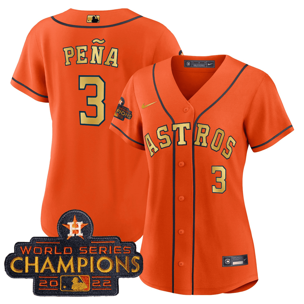 Women’s 2023 Champions Orange Gold Jersey