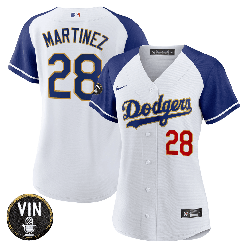 Women’s Vin Scully Patch Gold Trim Jersey