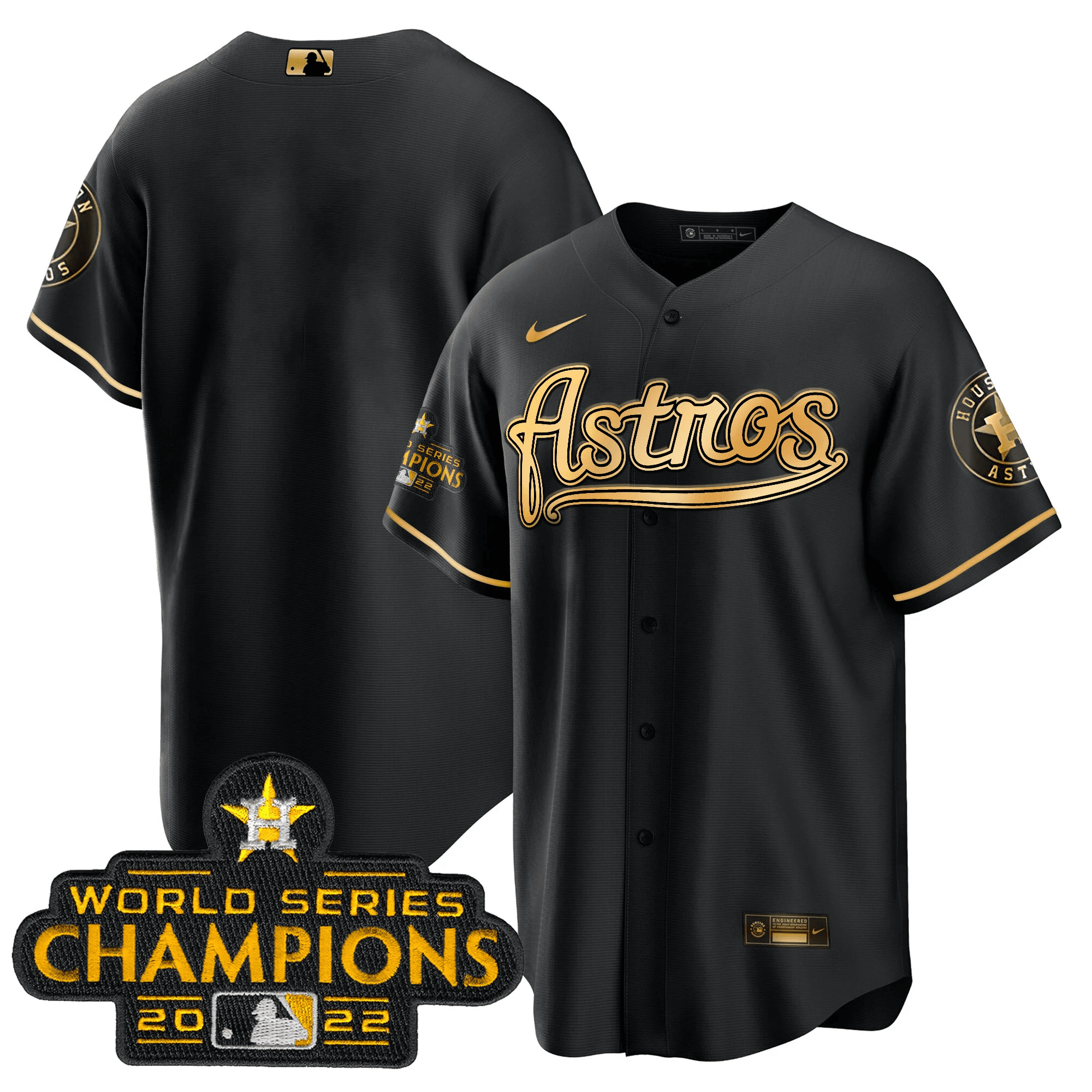 Men’s Champions & Throwback Patch Gold Jersey V2