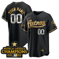 Champions & Throwback Patch Gold Custom Jersey V2
