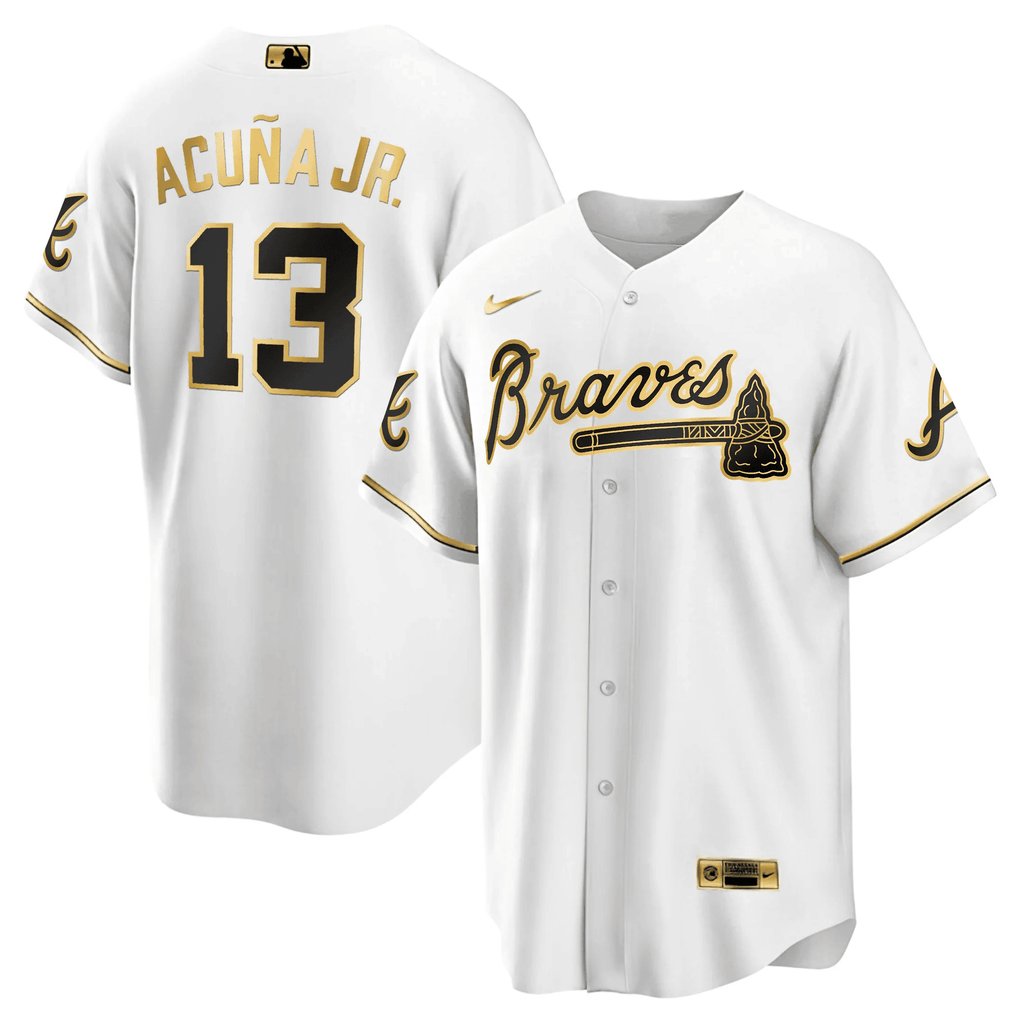 Ronald Acuña Jr. Atlanta Black Gold Jersey