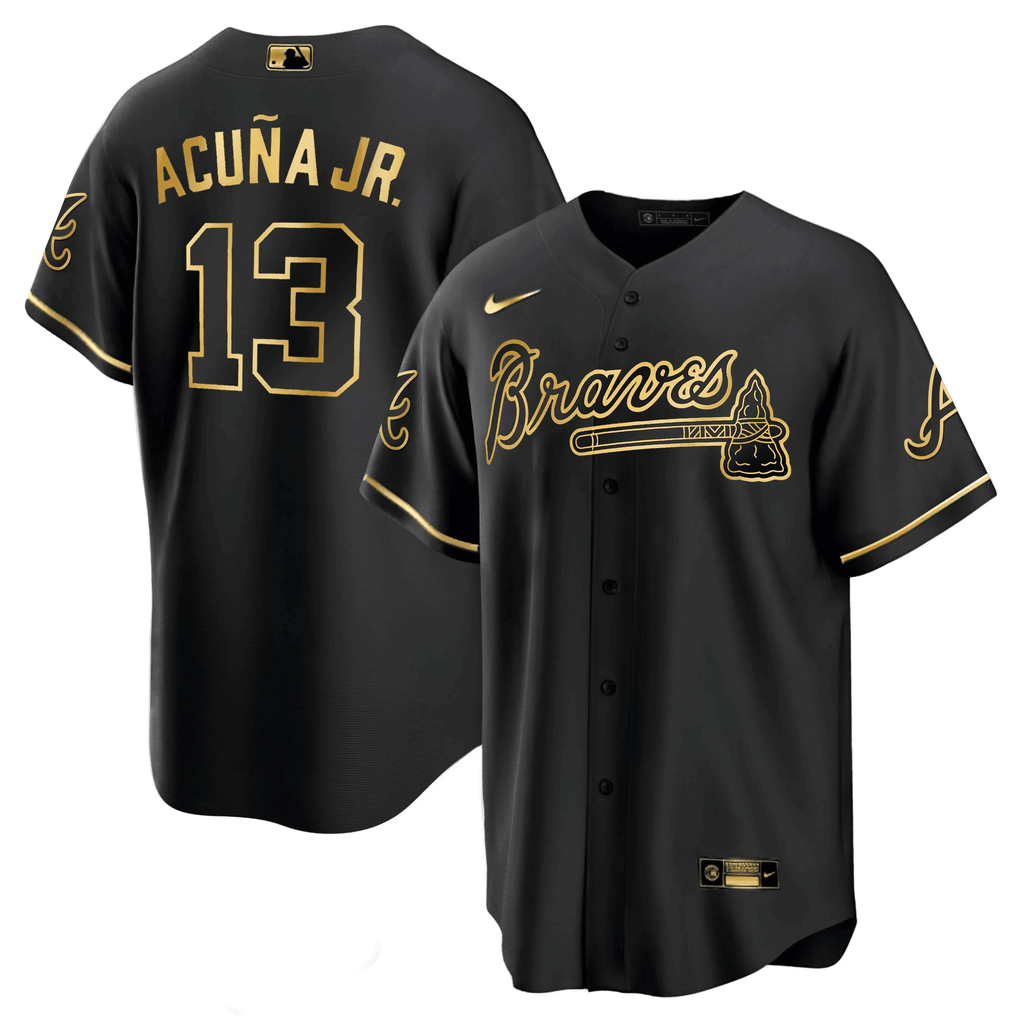 Ronald Acuña Jr. Atlanta Black Gold Jersey