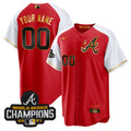 Atlanta Red White Alternate Custom Jersey