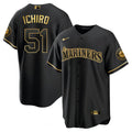 Men’s Seattle White Gold & Black Gold Jersey