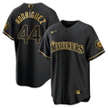 Julio Rodriguez Seattle White Gold & Black Gold Jersey