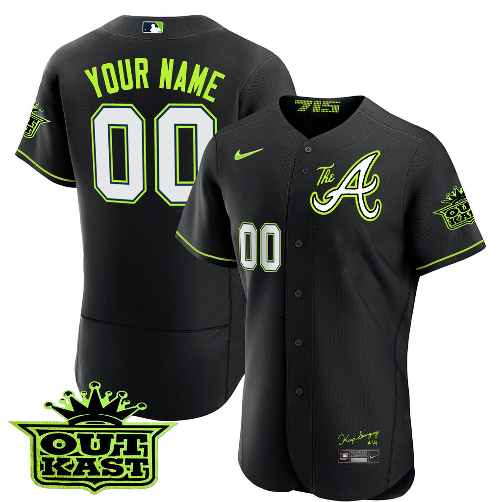 Atlanta Atliens The A Baseball Custom Jersey