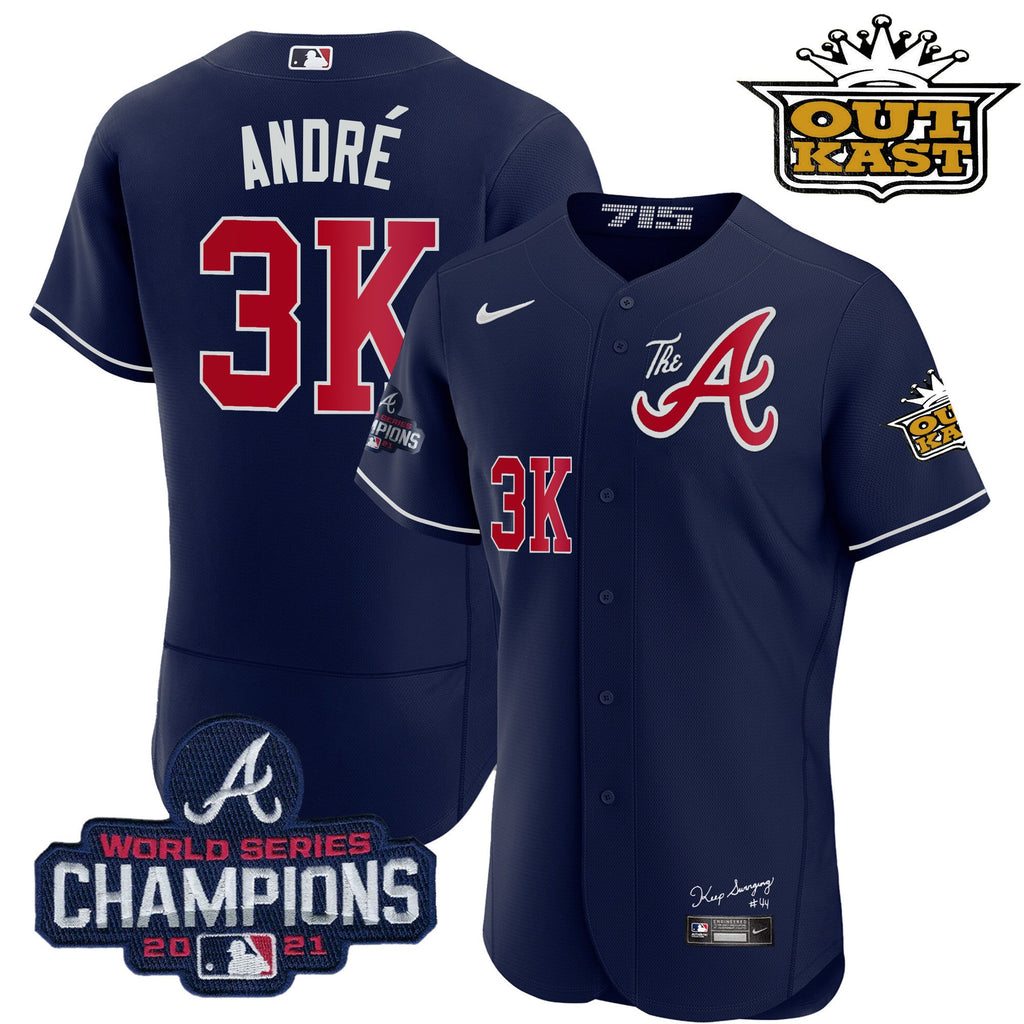 Men’s Atlanta Outkast Gold The A Flex Base Jersey