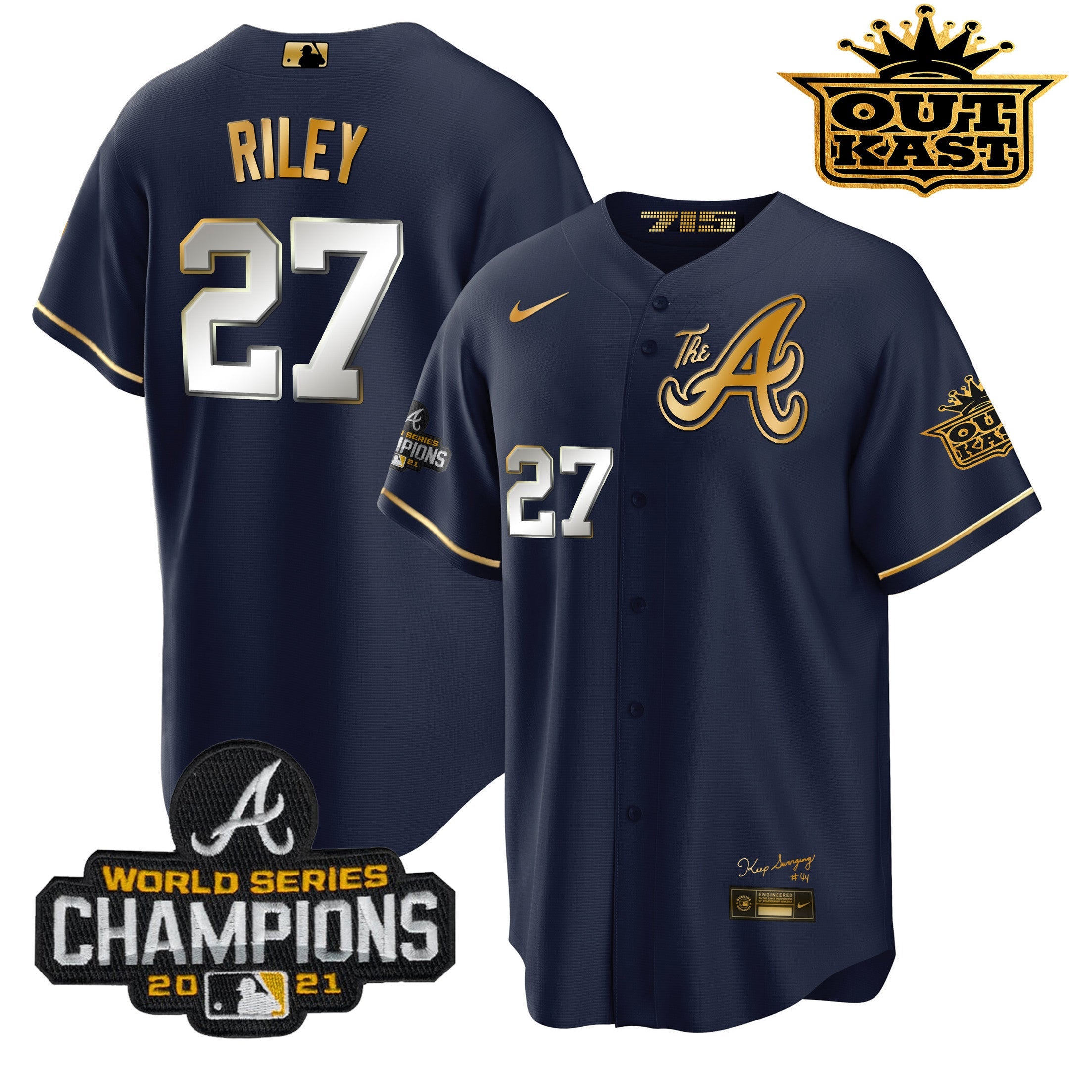 Men’s Atlanta Outkast Gold The A Cool Base Jersey