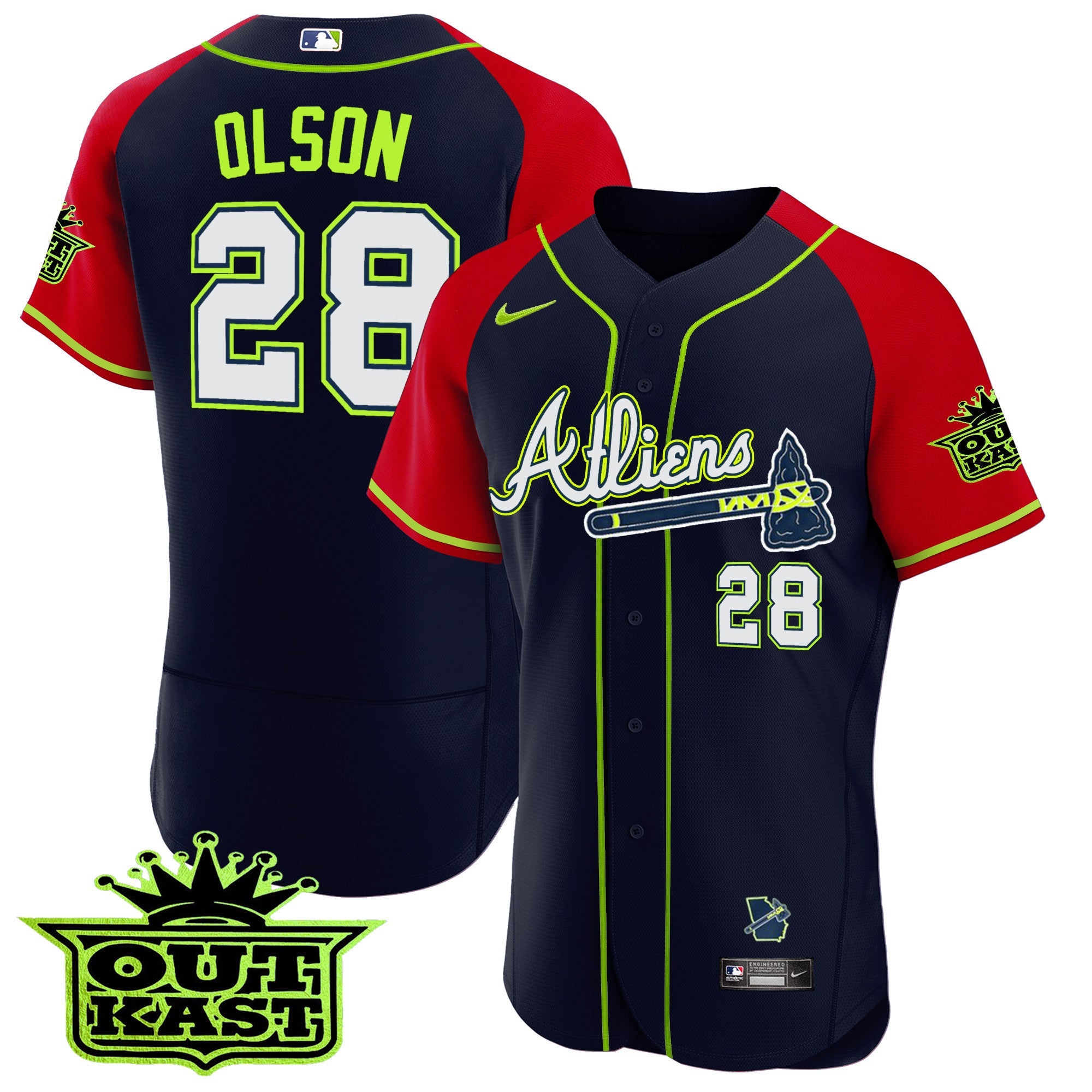 Men’s Atlanta Atliens Alternate Flex Base Jersey