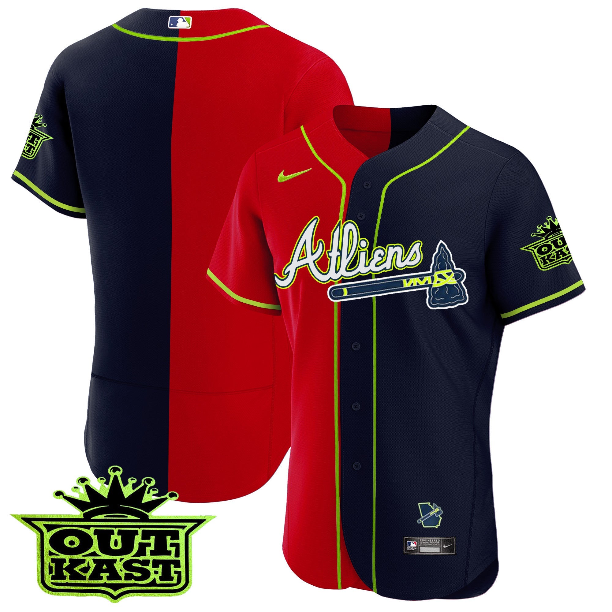 Men’s Atlanta Atliens Alternate Flex Base Jersey