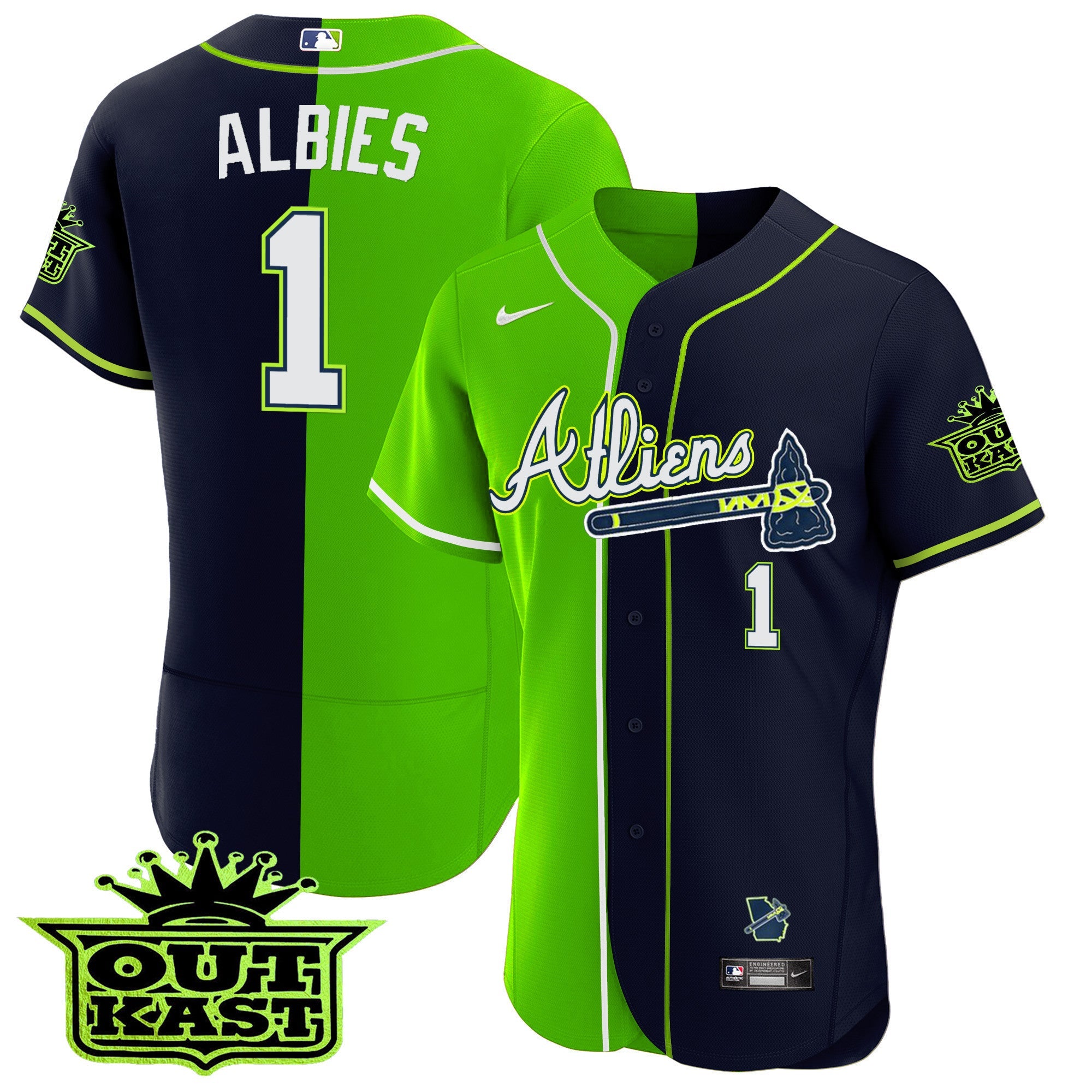 Men’s Atlanta Atliens Alternate Flex Base Jersey