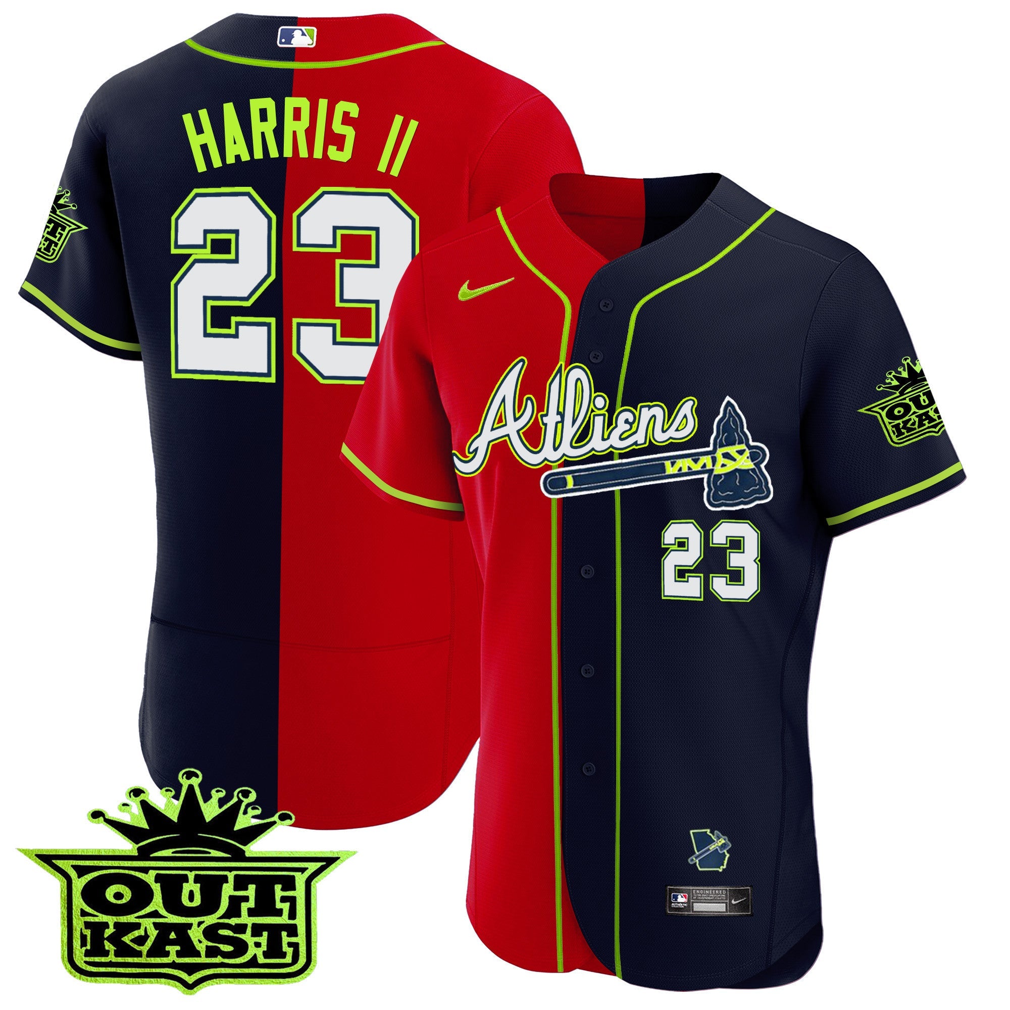 Men’s Atlanta Atliens Alternate Flex Base Jersey