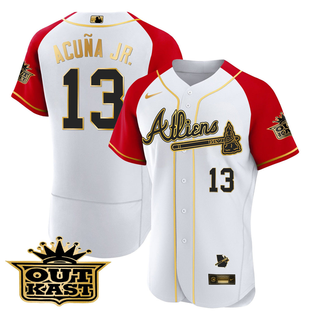 Men’s Atlanta Atliens Gold Alternate Flex Base Jersey