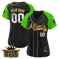 Atlanta Atliens Gold Alternate Flex Base Custom Jersey