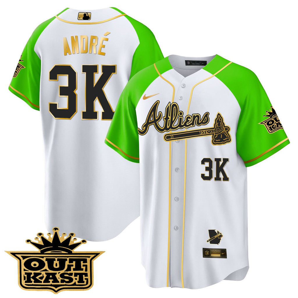 Men’s Atlanta Atliens Gold Alternate Cool Base Jersey