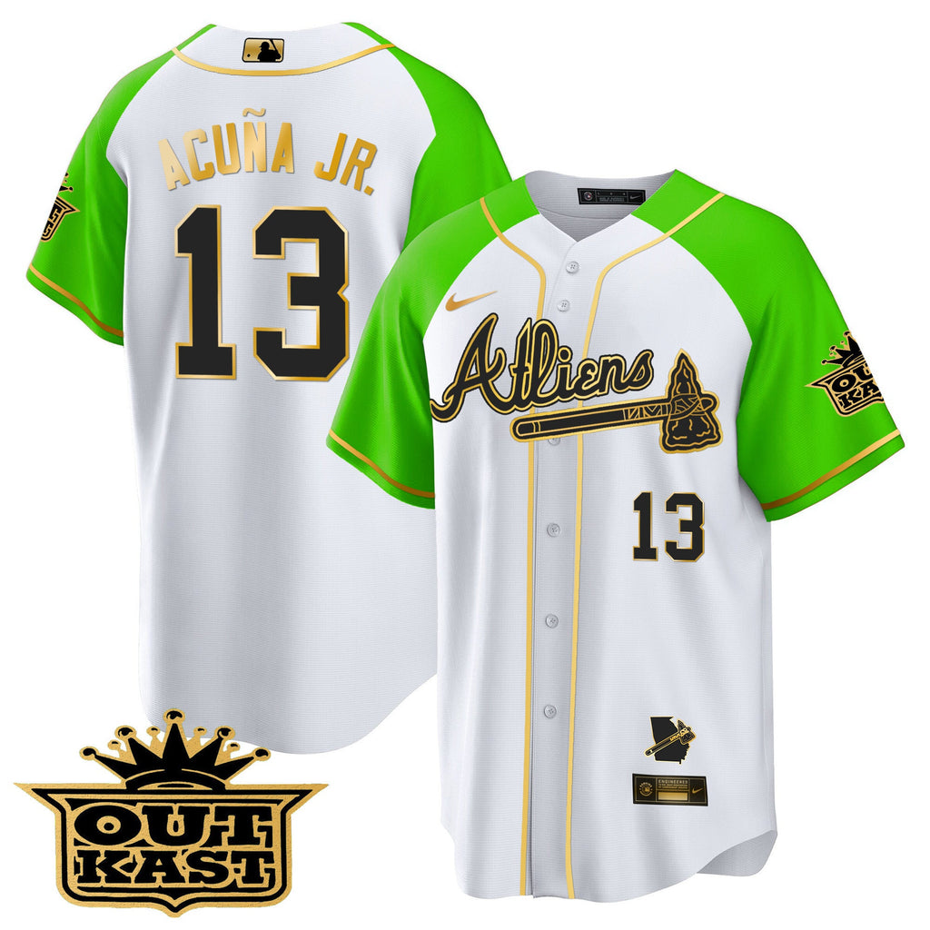 Men’s Atlanta Atliens Gold Alternate Cool Base Jersey