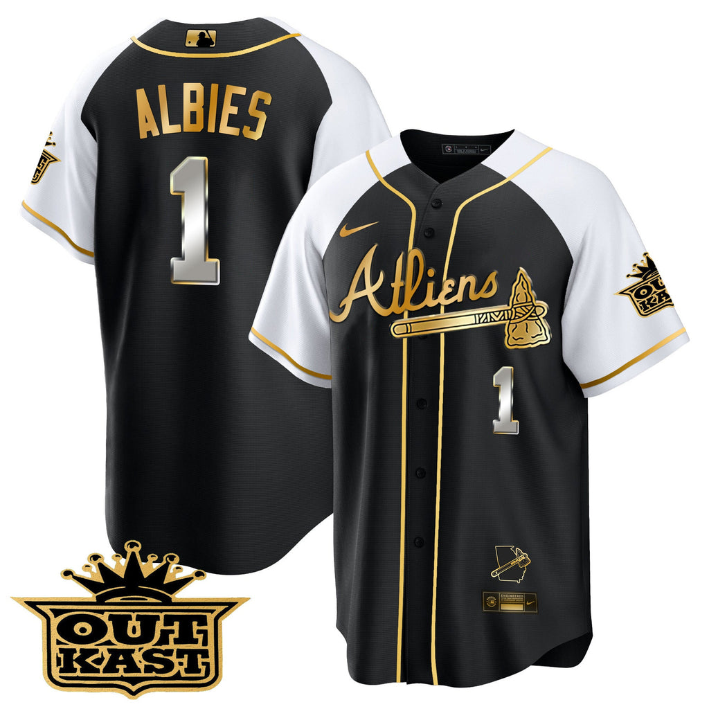 Men’s Atlanta Atliens Gold Alternate Cool Base Jersey