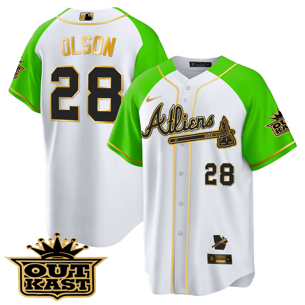 Men’s Atlanta Atliens Gold Alternate Cool Base Jersey