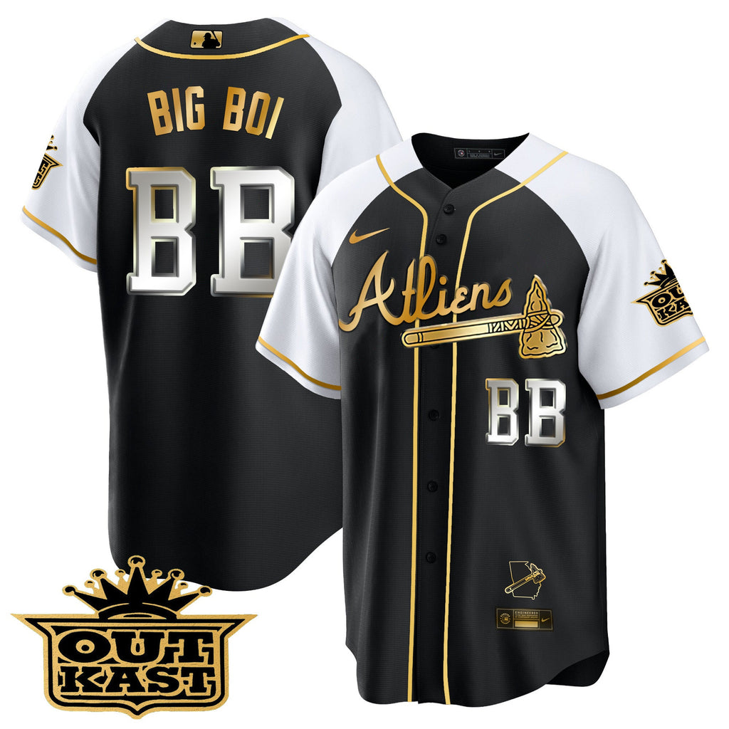 Men’s Atlanta Atliens Gold Alternate Cool Base Jersey