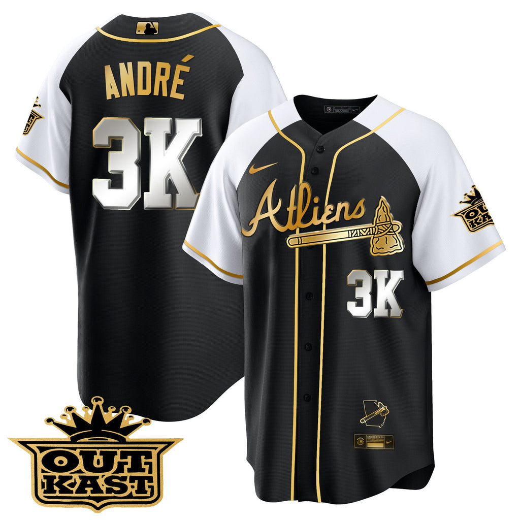 Men’s Atlanta Atliens Gold Alternate Cool Base Jersey