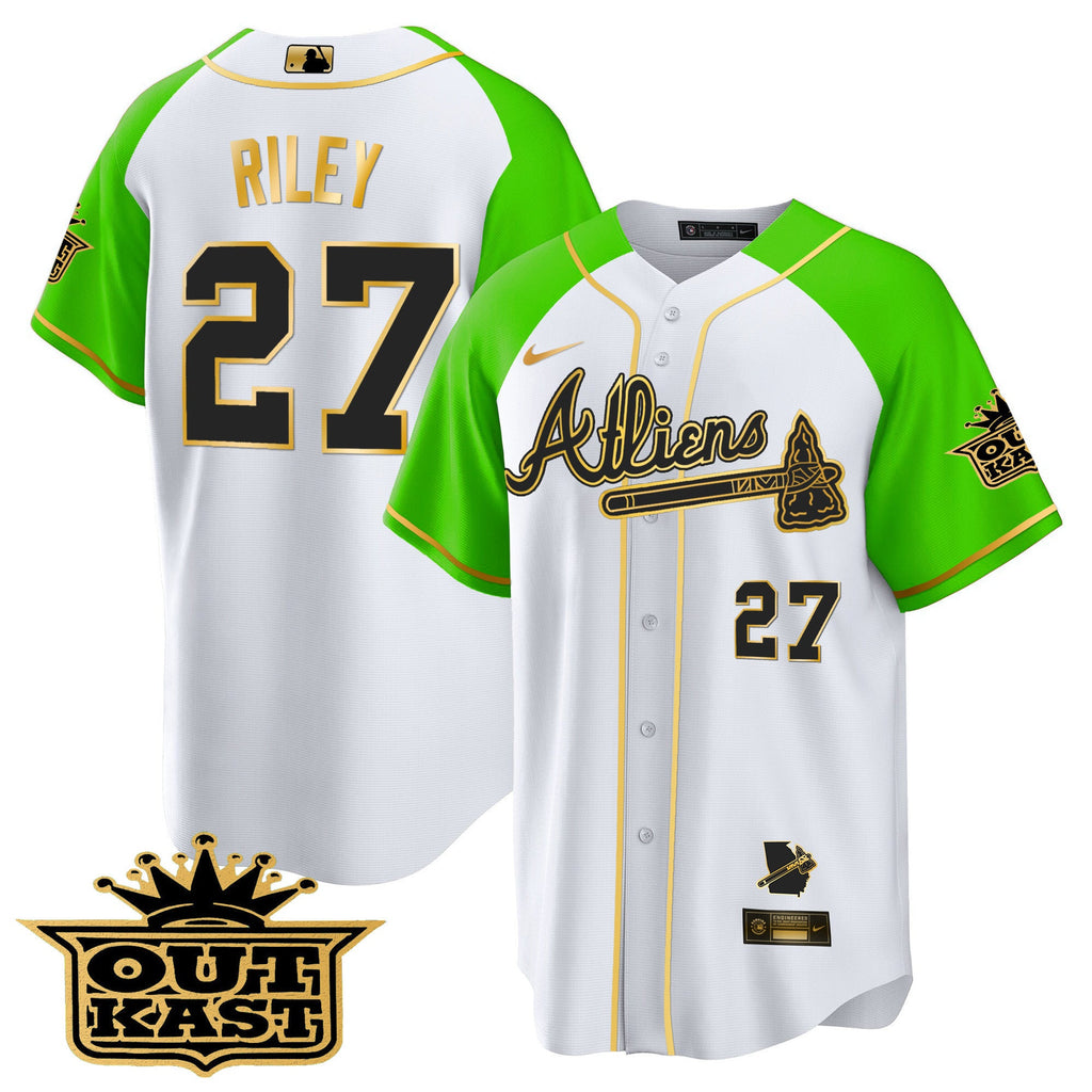 Men’s Atlanta Atliens Gold Alternate Cool Base Jersey