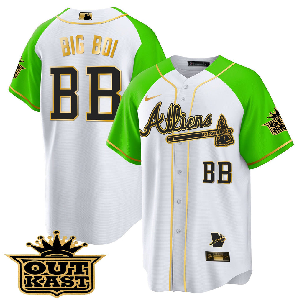 Men’s Atlanta Atliens Gold Alternate Cool Base Jersey