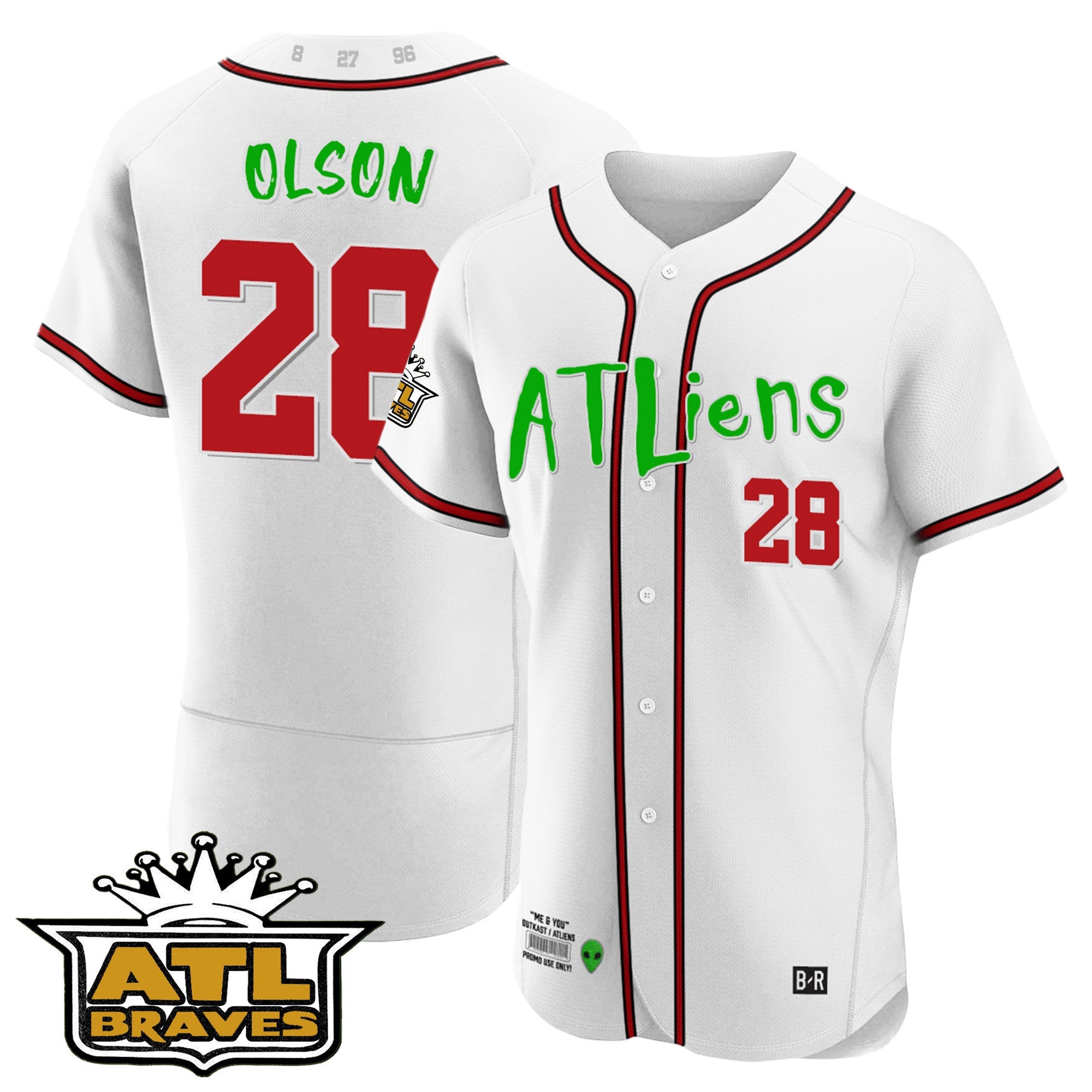 Men’s Atlanta Atliens ATL Patch Flex Base Jersey