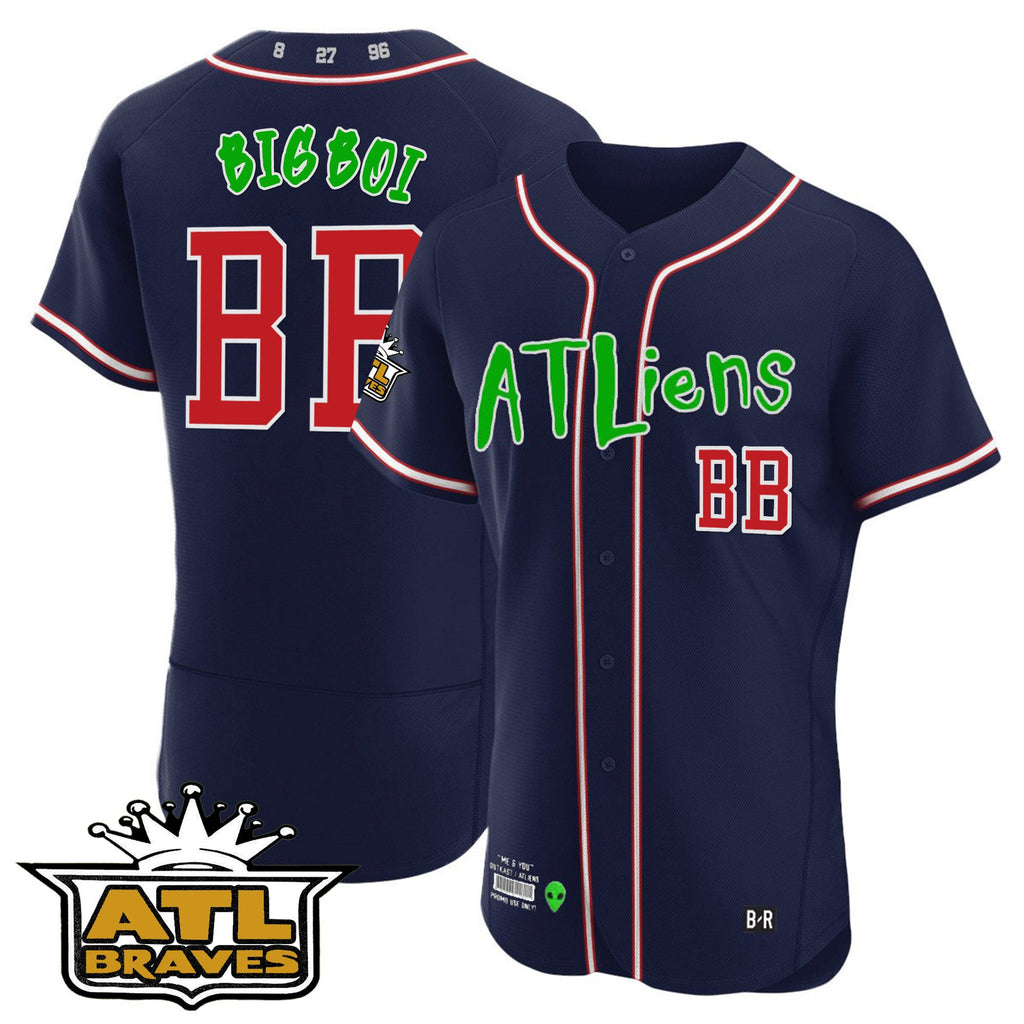Men’s Atlanta Atliens ATL Patch Flex Base Jersey