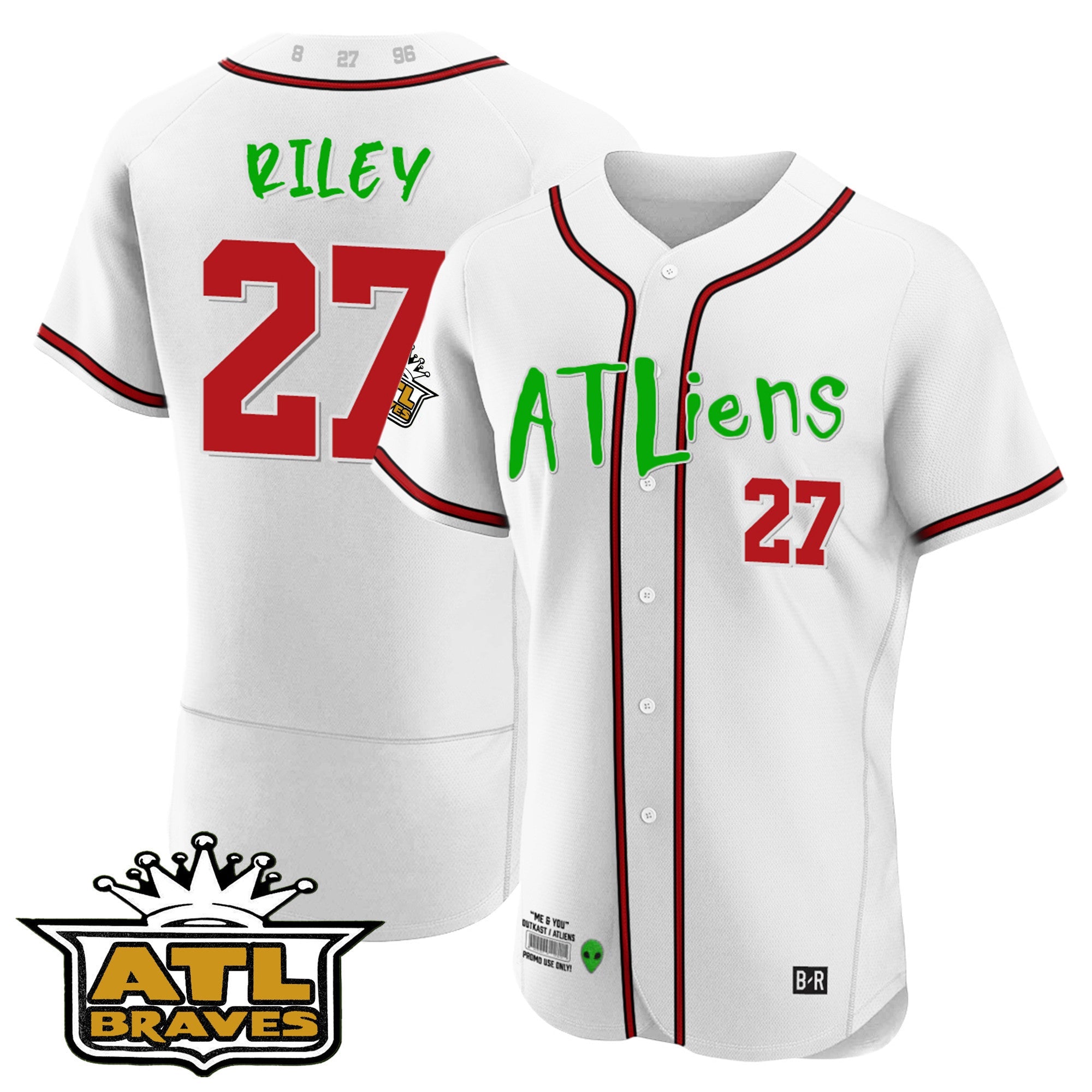 Men’s Atlanta Atliens ATL Patch Flex Base Jersey