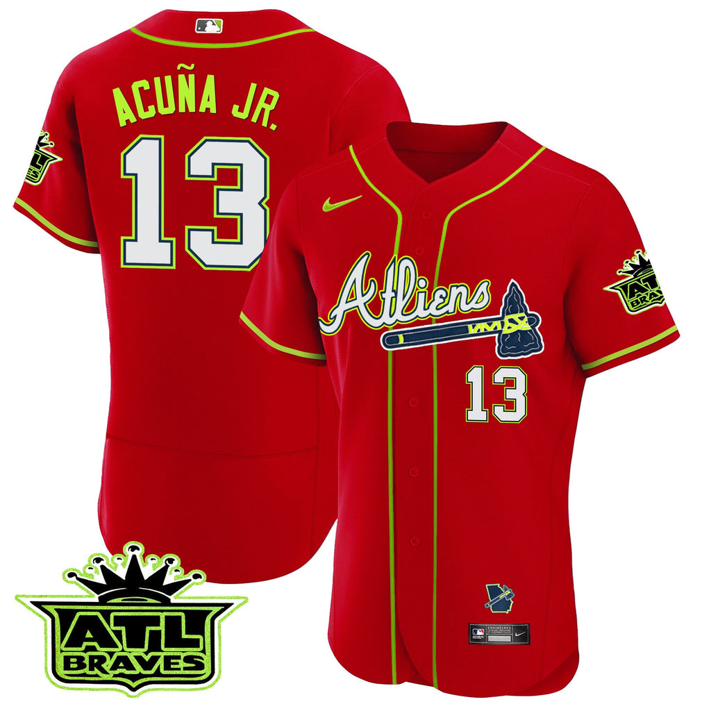 Men’s Atlanta Atliens ATL Patch Flex Base Jersey