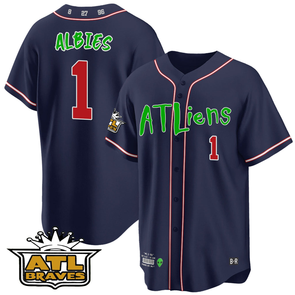 Men’s Atlanta Atliens ATL Patch Cool Base Jersey