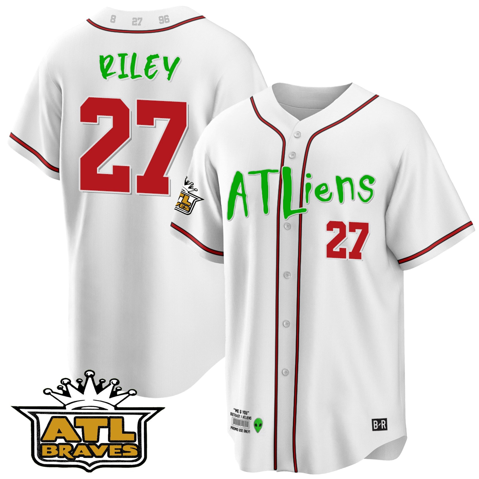 Men’s Atlanta Atliens ATL Patch Cool Base Jersey