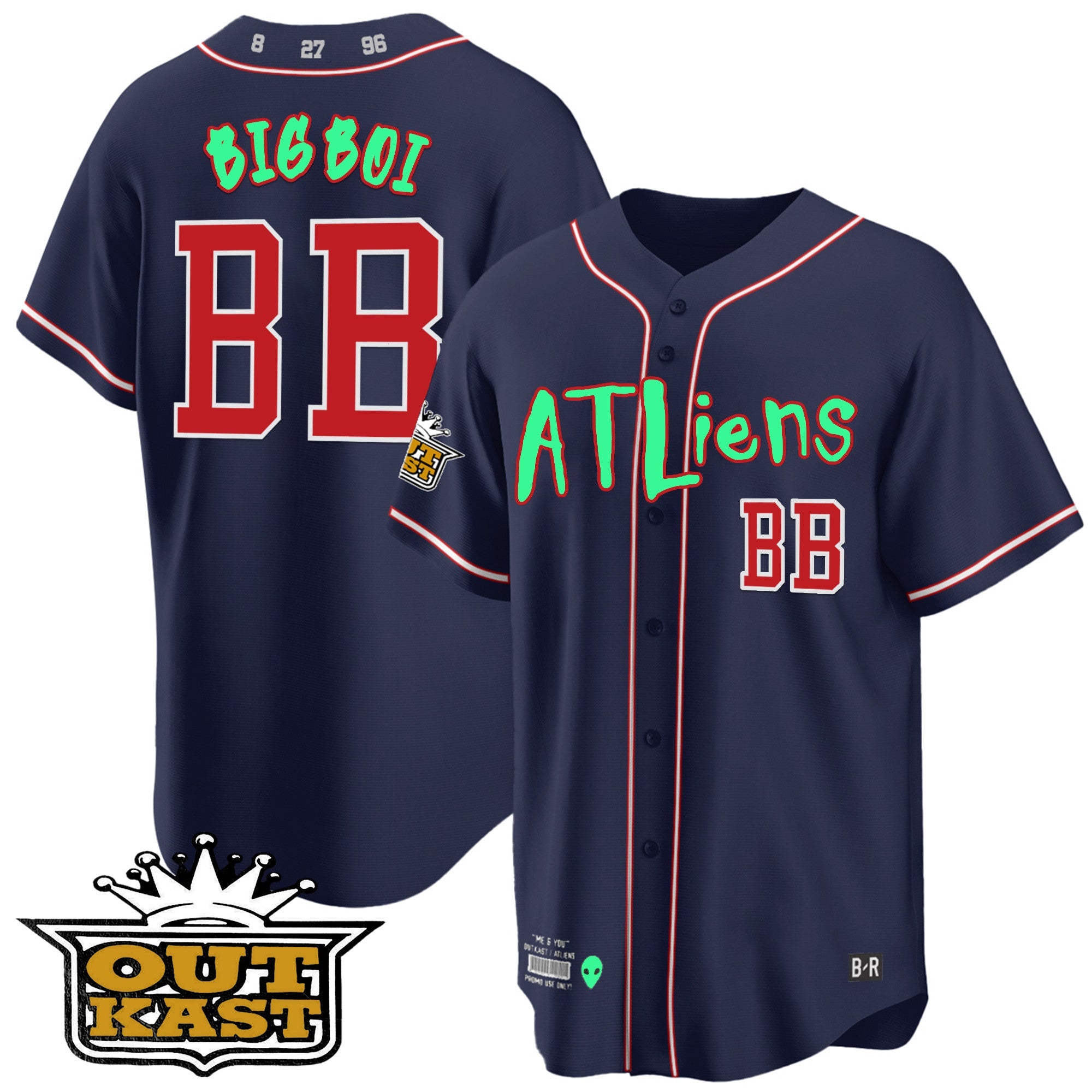 Men’s Atlanta Atliens Cool Base Jersey – Galaxy Version – Stitched