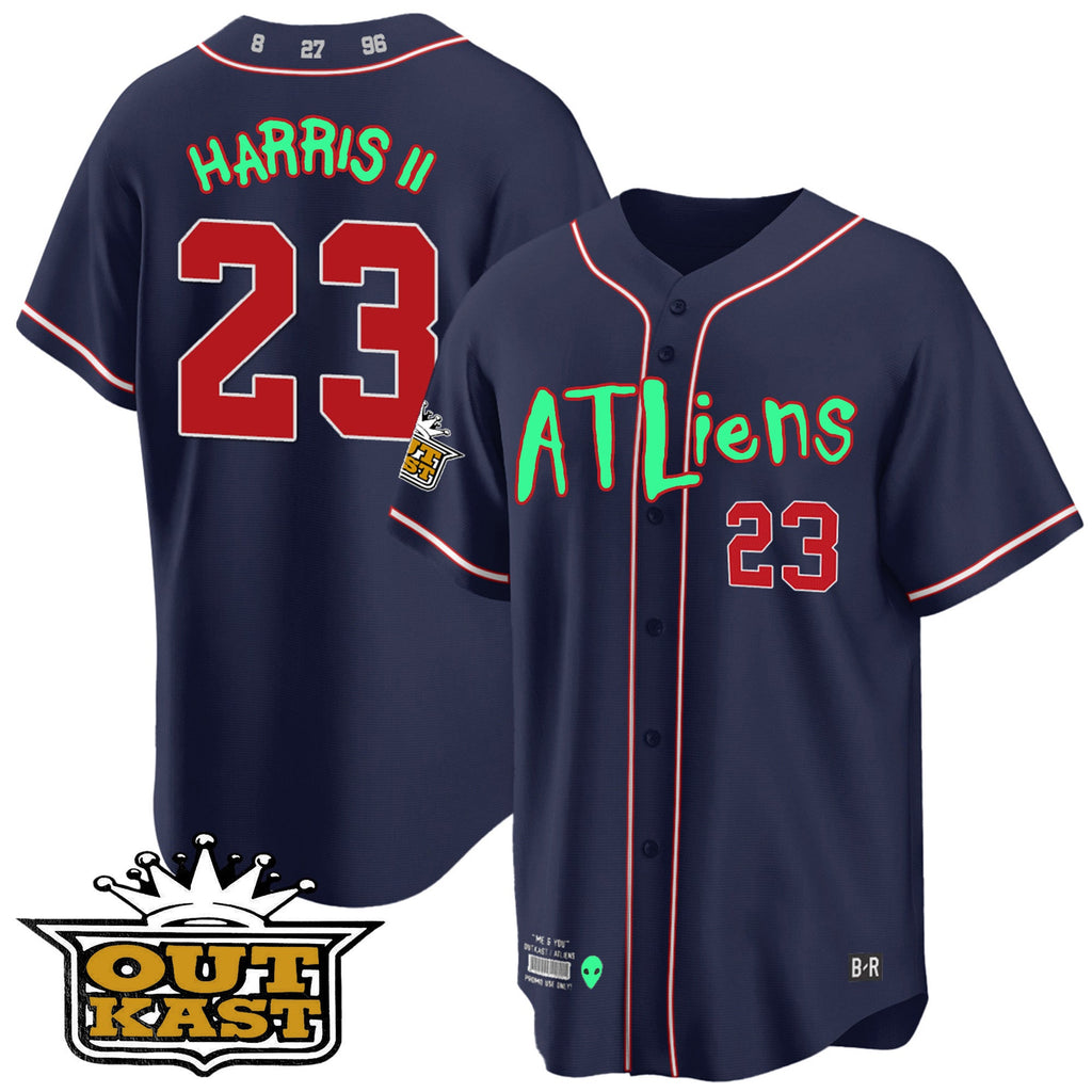 Men’s Atlanta Atliens Cool Base Jersey – Galaxy Version – Stitched