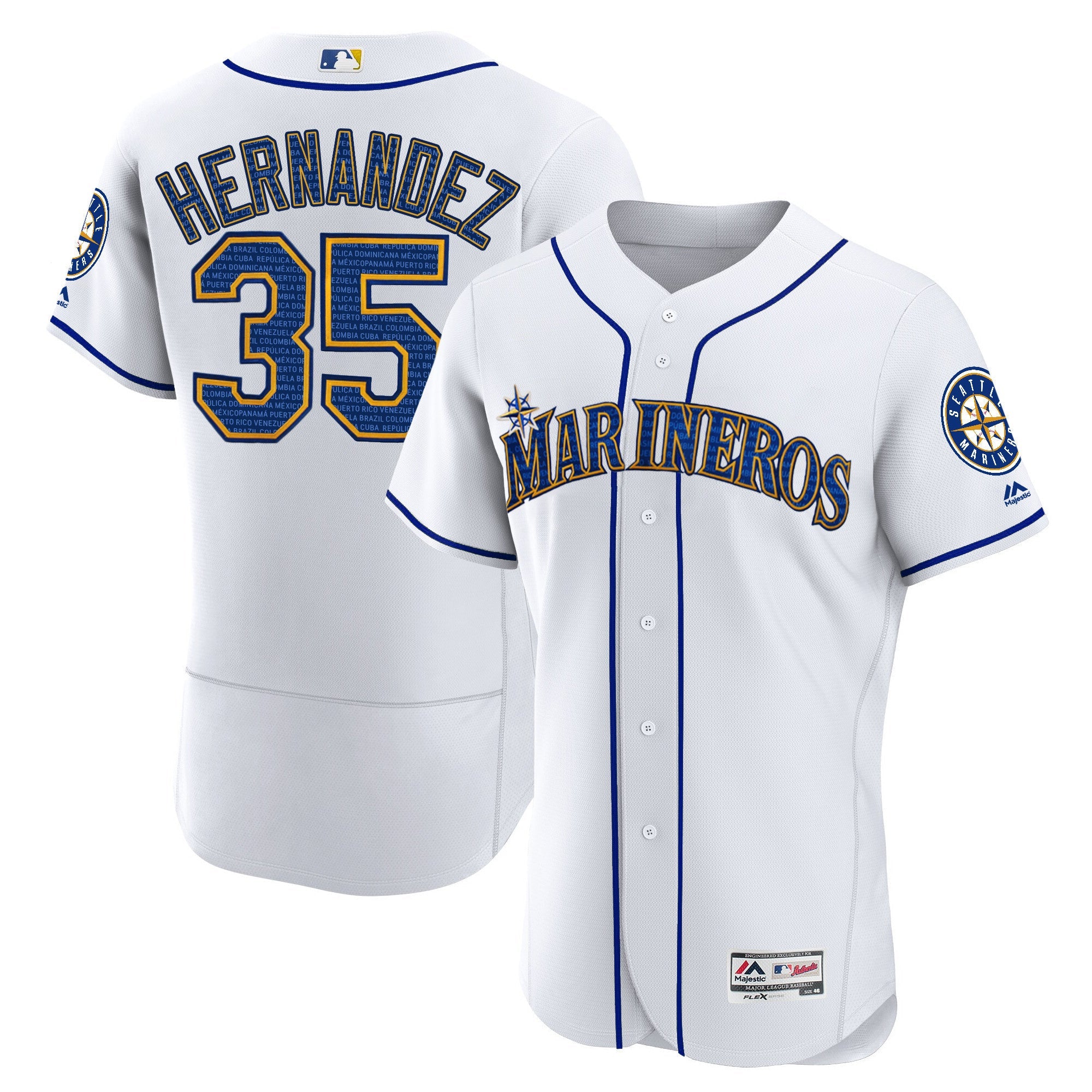 Seattle Marineros Hispanic Heritage Jersey