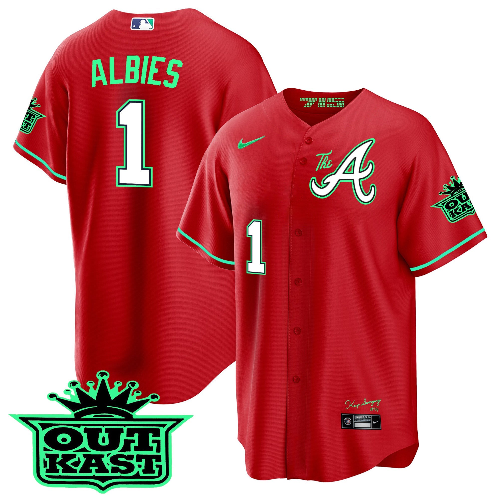 Men’s Atlanta Atliens The A Cool Base Jersey – Galaxy Version – Stitched
