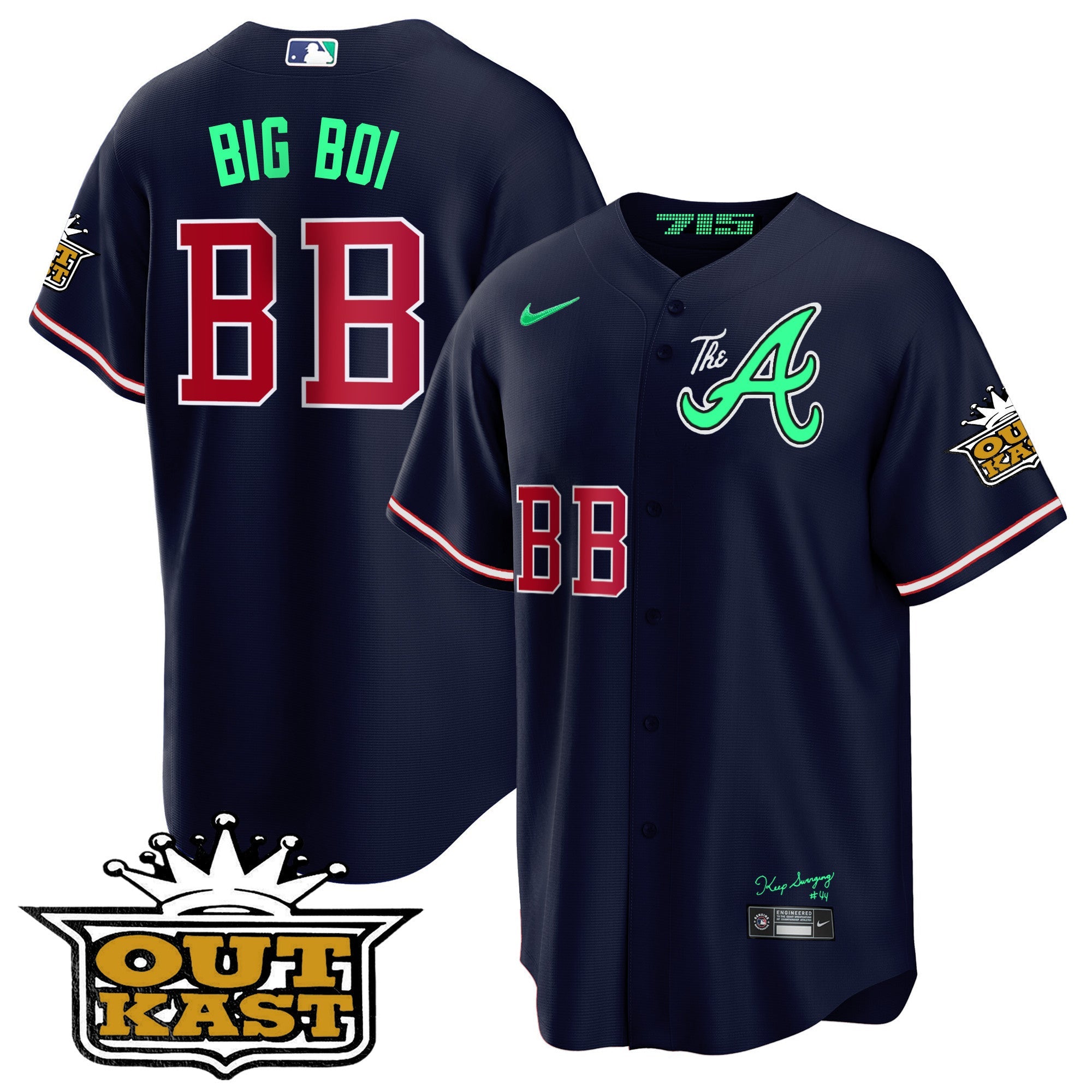 Men’s Atlanta Atliens The A Cool Base Jersey – Galaxy Version – Stitched