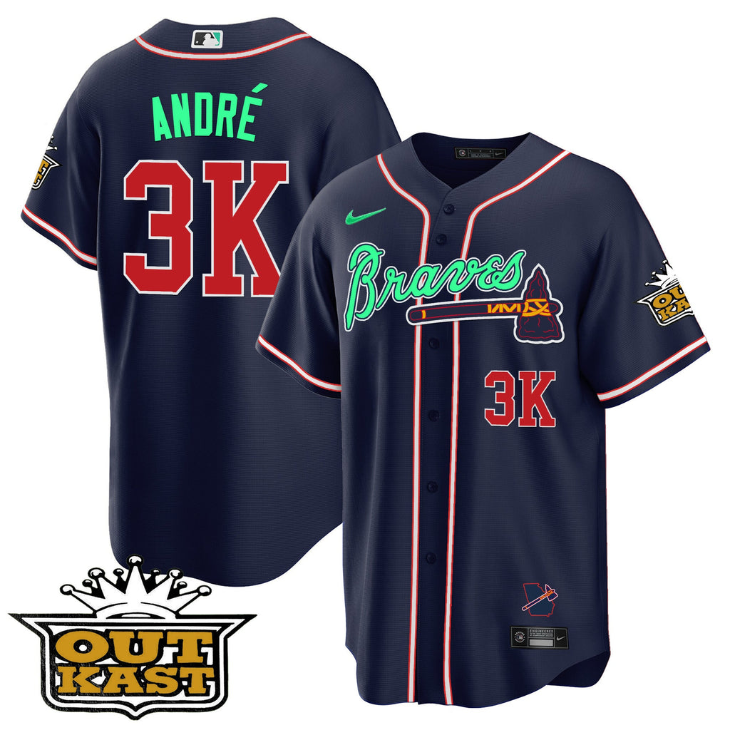 Men’s Atlanta Outkast Cool Base Jersey – Galaxy Version – Stitched