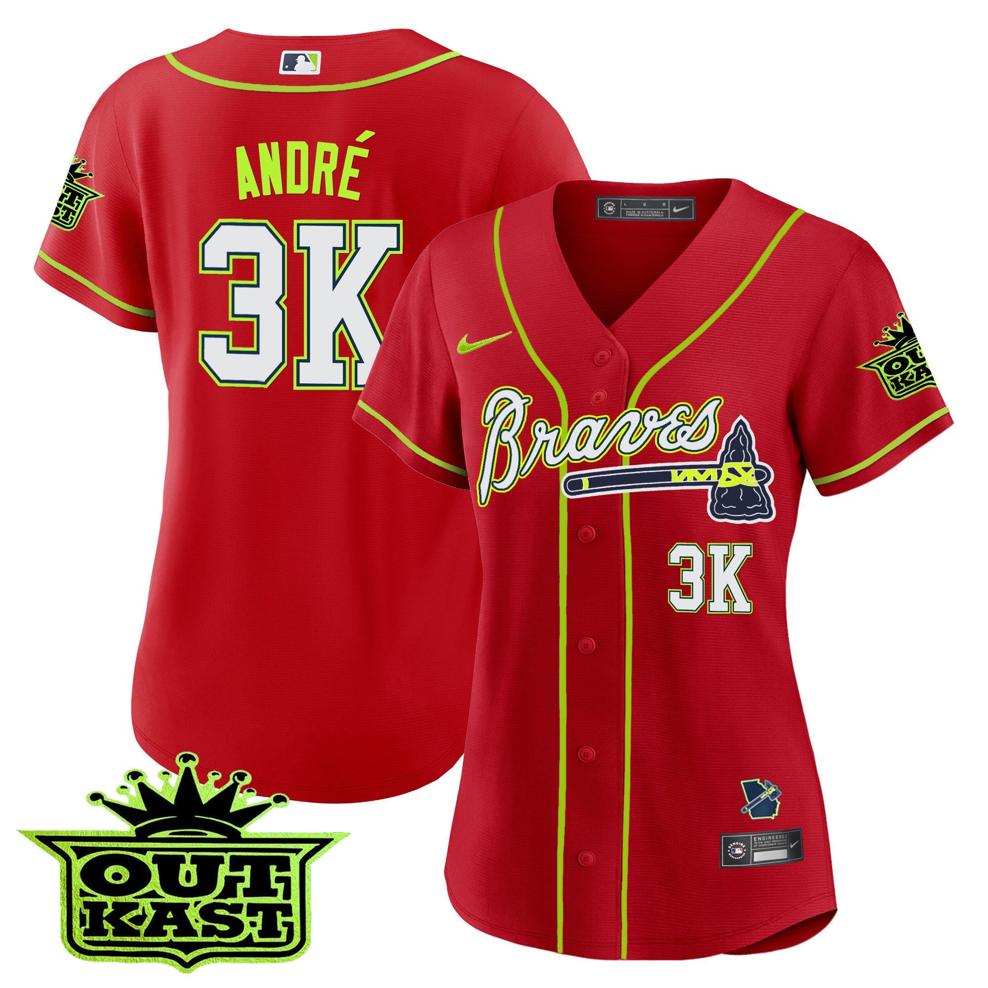 Women’s Atlanta Outkast Baseball Jersey V2