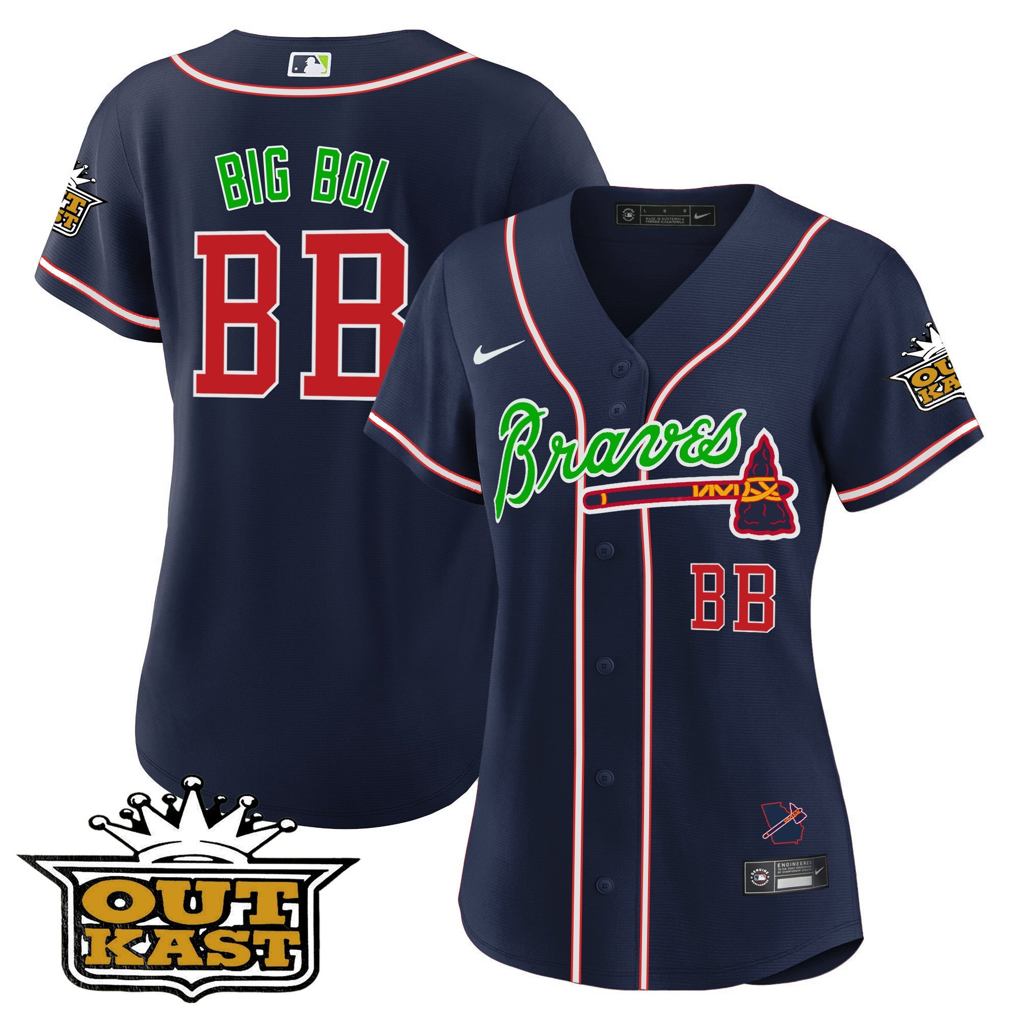 Women’s Atlanta Outkast Baseball Jersey V2