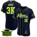 Men’s Atlanta Atliens Flex Base Gold Trim Jersey