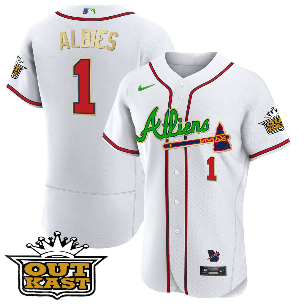 Men’s Atlanta Atliens Flex Base Gold Trim Jersey