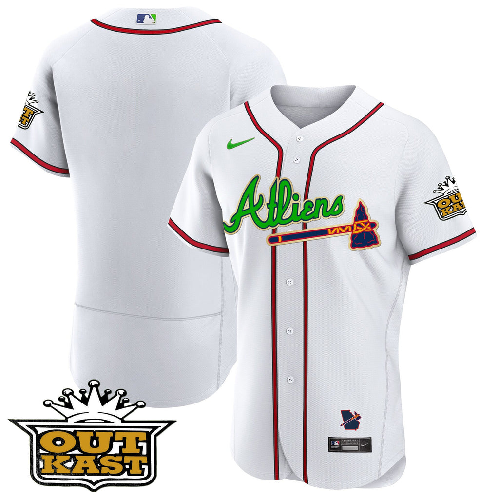 Men’s Atlanta Atliens Flex Base Gold Trim Jersey
