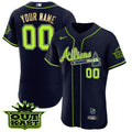 Atlanta Atliens Flex Base Gold Trim Custom Jersey